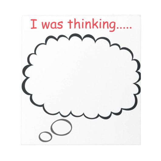 Thoughts Notepad Notizblock (Vorderseite)