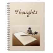 "Thoughts" SpiralNotebook Notizblock (Vorderseite)