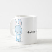 Thoughtul u. hungrige Häschen-Tasse Kaffeetasse (Vorderseite Links)