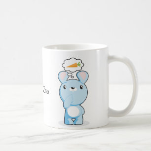 Thoughtul u. hungrige Häschen-Tasse Kaffeetasse