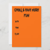 THOULS NIGHED OUT HALLOWEEN-PARTY Einladung (Rückseite)