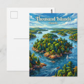 Thousand Islands Canada Postkarte (Vorne/Hinten)