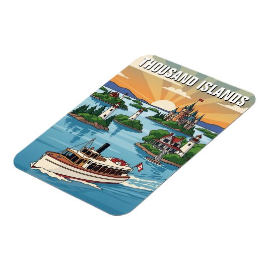 Thousand Islands Ontario Canada Magnet (Linke Seite)