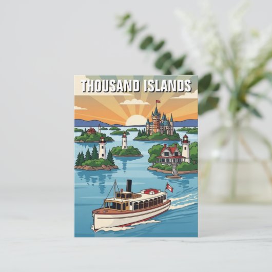 Thousand Islands Ontario Canada Postkarte (Stehend Vorderseite)
