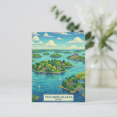 Thousand Islands Ontario Canada Postkarte (Stehend Vorderseite)