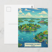 Thousand Islands Ontario Canada Postkarte (Vorne/Hinten)