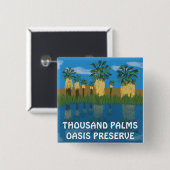 THOUSAND Palm Oasis Coachella Valley Button (Vorne & Hinten)