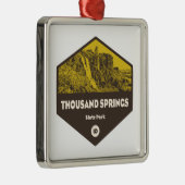 Thousand Springs Staat Park Idaho Ornament Aus Metall (Rechts)