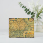 Thraciae Veteris Typvs Map von Abraham Ortelius Postkarte (Stehend Vorderseite)