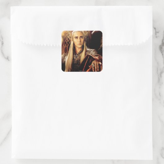 Thranduil Movie Poster Quadratischer Aufkleber (Tasche)