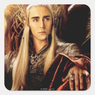 Thranduil Movie Poster Quadratischer Aufkleber