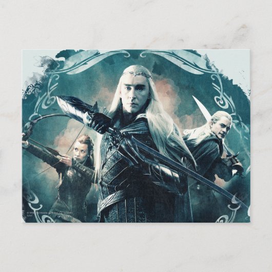 Thranduil, TAURIEL™, & LEGOLAS GREENLEAF™ Graphic Postkarte (Vorderseite)