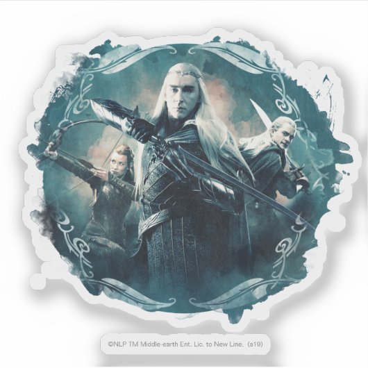 Thranduil, TAURIEL™ u. LEGOLAS GREENLEAF™ Grafik Aufkleber (Vorderseite)