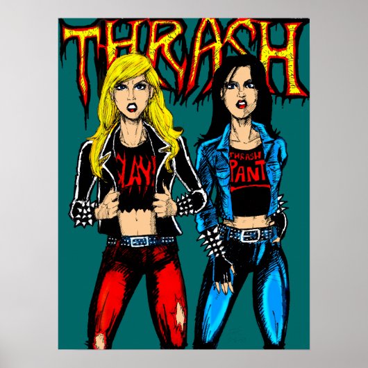 Thrash Metal Chicks Poster (Vorne)