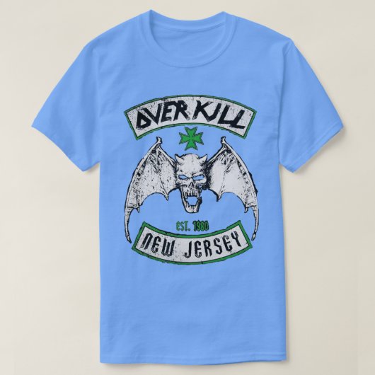 THRASH METAL OVERKILL NEW JERSEY T-Shirt (Design vorne)