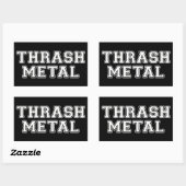 Thrash Metal Rechteckiger Aufkleber (Blatt)