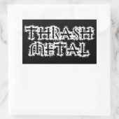 Thrash Metal Rechteckiger Aufkleber (Tasche)