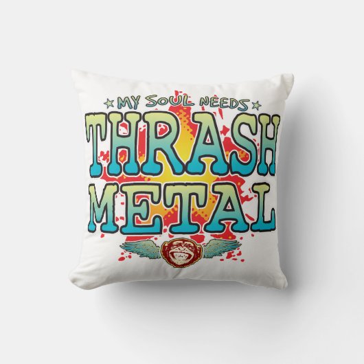Thrash Metal Soul Cushion Kissen (Vorderseite)