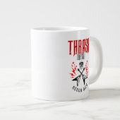 Thrash Metal stirbt nie Jumbo-Tasse (Vorderseite Rechts)