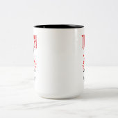 Thrash Metal stirbt nie Zweifarbige Tasse (Mittel)