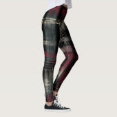 Thrashed Grungy Alternative Grunge Kariertes Muste Leggings (Rechts)