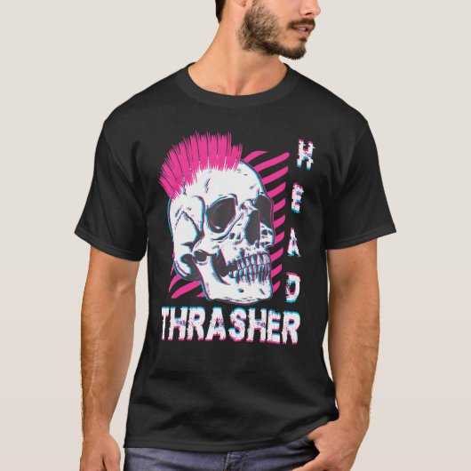 Thrasher Head Shirt Distressed Skull Vintage Skate (Vorderseite)