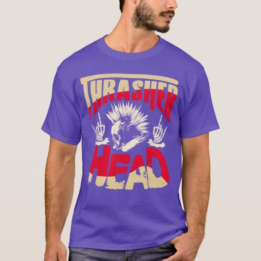 Thrasher Kopf lustig retro T-Shirt (Vorderseite)