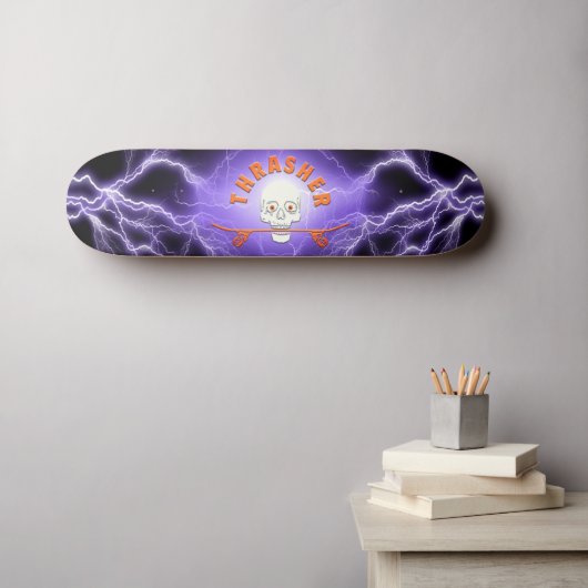 Thrasher Skateboard (Wandkunst (Horz))