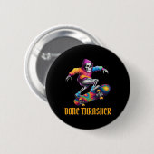 Thrasher Skeleton Halloween-Kostüm Button (Vorne & Hinten)