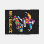 Thrasher Skeleton Halloween-Kostüm Fleecedecke (Vorderseite (Horizontal))