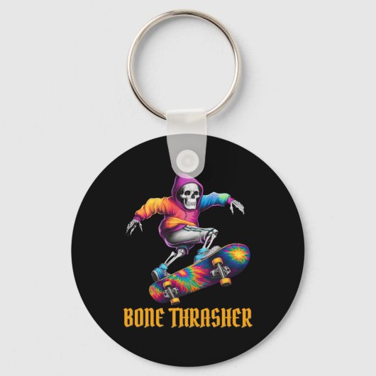 Thrasher Skeleton Halloween-Kostüm Schlüsselanhänger (Vorderseite)