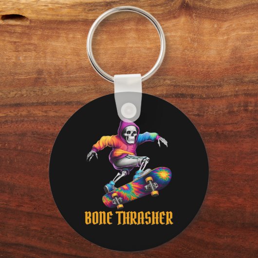 Thrasher Skeleton Halloween-Kostüm Schlüsselanhänger (Vorderseite)