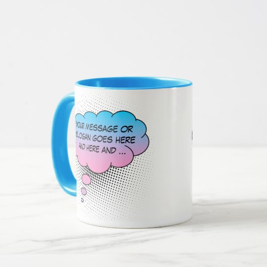 Thread Blubble your Statement Template Tasse (Vorderseite Links)