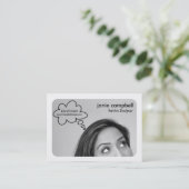 Thread Bubble Chubby Business Cards Visitenkarte (Stehend Vorderseite)