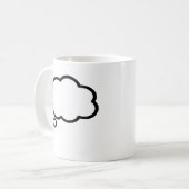 Thread-Cartoon-Ballon anpassen Kaffeetasse (Vorderseite Links)