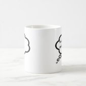 Thread-Cartoon-Ballon anpassen Kaffeetasse (Mittel)