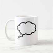 Thread-Cartoon-Ballon anpassen Kaffeetasse (Links)