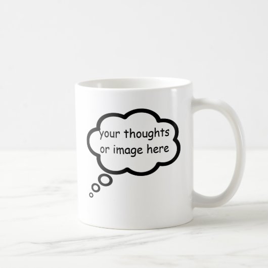 Thread-Cartoon-Ballon anpassen Kaffeetasse (Rechts)