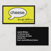 Thread Cloud Cheese Fotograf Business Card Visitenkarte (Vorne/Hinten)