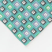 Thread für niedliche Aquamarine Muster-Fleece Fleecedecke (Ecke)