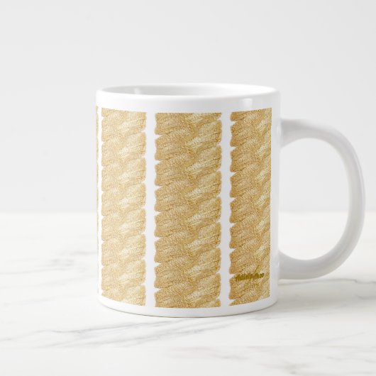 Thread of Gold Mug by Adiela Akoo Jumbo-Tasse (Rechts)