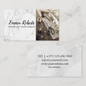 Thread Reels | Seamstress Business Card Visitenkarte (Vorne/Hinten)