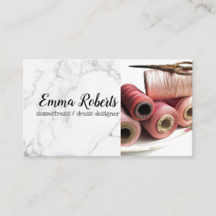 Thread Reels   Seamstress Business Card Visitenkarte