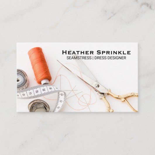 Thread Reels | Seamstress | Schneider Visitenkarte (Vorderseite)
