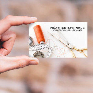 Thread Reels Seamstress Tailor Visitenkarte