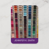 Thread Seamstress Schneider Nähen Modedesign Visitenkarte (Vorderseite)