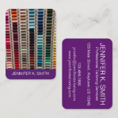 Thread Seamstress Schneider Nähen Modedesign Visitenkarte (Vorne/Hinten)