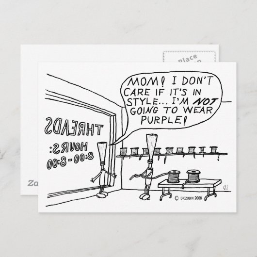 Thread Shop Postkarte (Vorne/Hinten)