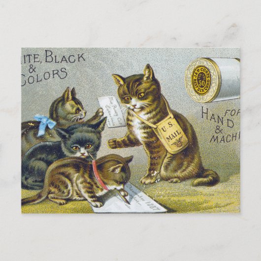 Thread Trade Card, 1880 Postkarte (Vorderseite)