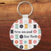 Thread- und Nähknöpfe - Überzüge Schlüsselanhänger (Vorderseite)